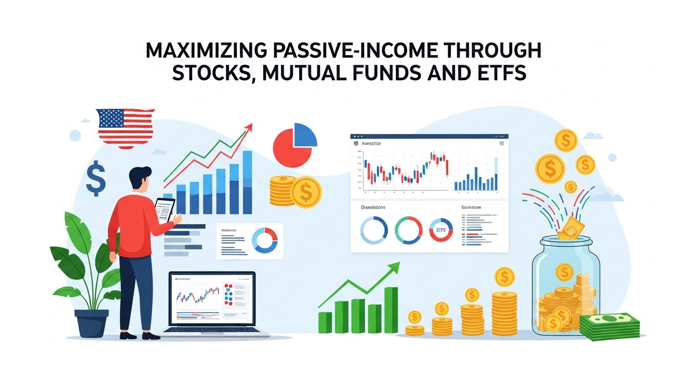 Maximizing Passive-Income Through Stocks, Mutual Funds, and ETFs